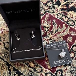 Sterling Silver Cubic Zirconia Jewelry Set